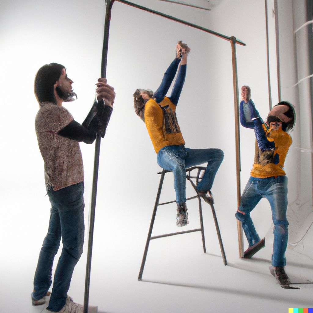the discovery of gravity in a professional photography studio
